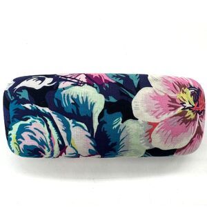 Vera Bradley Oversized Sunglasses Eyeglasses Case Floral Fabric Hard Clamshell